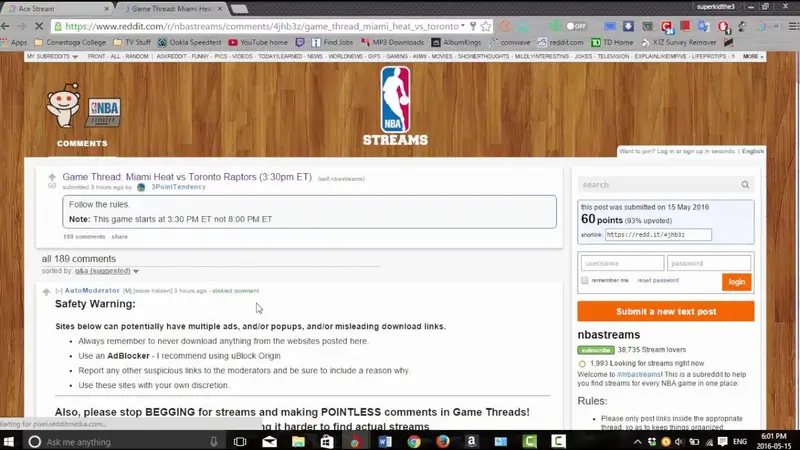 YouTube tutorial thumbnail titled How to use Acestream showing a stream being opened